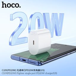 Củ Sạc Nhanh HOCO C109 - Chuẩn US EU – PD20W QC3.0 – Sạc Nhanh Đa Chuẩn - Nhỏ…