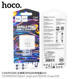 Củ Sạc Nhanh HOCO C109 - Chuẩn US EU – PD20W QC3.0 – Sạc Nhanh Đa Chuẩn - Nhỏ…