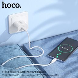 Củ Sạc Nhanh HOCO C109 - Chuẩn US EU – PD20W QC3.0 – Sạc Nhanh Đa Chuẩn - Nhỏ…