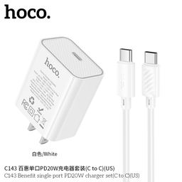 Bộ Sạc Nhanh Hoco C143/C143A (US&EU) PD20W Kèm Cáp 1M, Sạc Nhanh Ổn Định, Thiế…