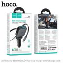 Tẩu Sạc Xe Hơi HOCO Z67/Z67A PD60W - Sạc Nhanh - Kèm Cáp Rút Đa Năng, Tiện Lợi - Thiết Kế Cao Cấp.