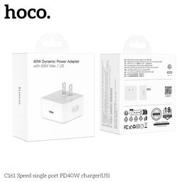 Củ Sạc Nhanh Hoco C161 PD40W Type-C Hỗ Trợ PPS PD3.2 Thiết Kế Nhỏ Gọn Cho Điện…