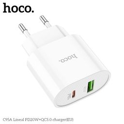 Củ Sạc Hoco C95A (EU) - Sạc Nhanh PD20W QC3.0, Hai Cổng Sạc Tiện Lợi Cho Điện…