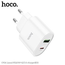 Củ Sạc Hoco C95A (EU) - Sạc Nhanh PD20W QC3.0, Hai Cổng Sạc Tiện Lợi Cho Điện…