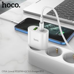 Củ Sạc Hoco C95A (EU) - Sạc Nhanh PD20W QC3.0, Hai Cổng Sạc Tiện Lợi Cho Điện…