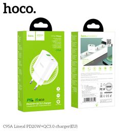 Củ Sạc Hoco C95A (EU) - Sạc Nhanh PD20W QC3.0, Hai Cổng Sạc Tiện Lợi Cho Điện…