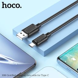 Cáp Sạc Hoco X88 1M 2.4A Truyền Dữ Liệu Ổn Định, Chất liệu PVC dẻo dai, Chống…