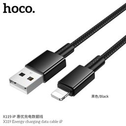 Dây Sạc Hoco X119 - 2.4A, 1M Bọc Dù Nylon Chống Rối, Truyền Dữ Liệu Ổn Định