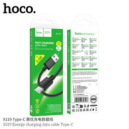 Dây Sạc Hoco X119 - 2.4A, 1M Bọc Dù Nylon Chống Rối, Truyền Dữ Liệu Ổn Định