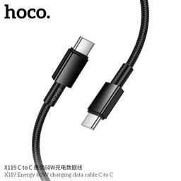 Cáp Sạc Nhanh Hoco X119 Energy 1M C To C 60W / C To iP PD27W Chống Rối Truyền…