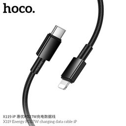 Cáp Sạc Nhanh Hoco X119 Energy 1M C To C 60W / C To iP PD27W Chống Rối Truyền…