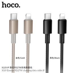 Cáp Sạc Nhanh Hoco X119 Energy 1M C To C 60W / C To iP PD27W Chống Rối Truyền…