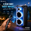 Loa Bluetooth Karaoke REMAX RB-MB21 Kèm 2 Micro Không Dây Công Suất Lớn 120W BT5.3 Âm Thanh Mạnh Mẽ