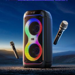 Loa Karaoke REMAX RB-MB10 Kèm 2 Micro Không Dây Công Suất 140W Bluetooth 6.0 L…