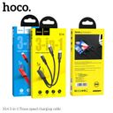 Cáp Sạc Hoco X14 - 3 Trong 1 Dây Bện Nylon Chống Rối 1M, Sạc Đa Thiết Bị