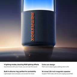 Loa Bluetooth REMAX RB-M21 Đèn RGB Nhảy Theo Nhạc, Thiết Kế Lon Nước Độc Đáo,…