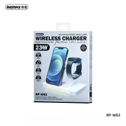 Bộ sạc không dây 3IN1 REMAX Senher Series 23W RP-W83 tích hợp đèn ngủ đa năng,…