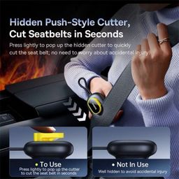 Búa thoát hiểm Baseus GoTrip DT1 Double-Headed Car Safety Hammer Cosmic