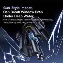 Búa thoát hiểm Baseus GoTrip DT1 Double-Headed Car Safety Hammer Cosmic