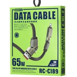 Cáp sạc đa năng 4in1 sạc tương thích nhiều cổng REMAX 65W RC-C189 thiết kế dây…