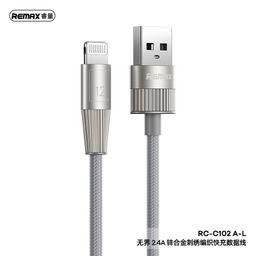 Cáp sạc Usb-Lighting bọc dù Remax RC-C102 A-L 1.2M 2.4A