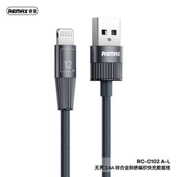 Cáp sạc Usb-Lighting bọc dù Remax RC-C102 A-L 1.2M 2.4A