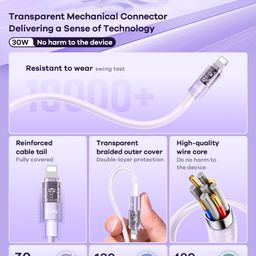 Cáp Sạc Nhanh REMAX RC-C163 Type-C Sang Điện Thoại 30W, Dây Bện 2 Màu 1.2M, Hợ…