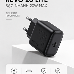 Củ Sạc Nhanh VOLTME Revo 20 Lite 20W Chân Tròn, Cổng Type-C, Công Nghệ Super S…