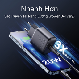 Củ Sạc Nhanh VOLTME Revo 20 Lite 20W Chân Tròn, Cổng Type-C, Công Nghệ Super S…