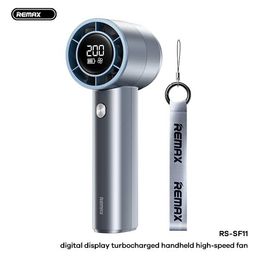 Quạt cầm tay tốc độ cao REMAX tích hợp màn hình turbocharged handheld high-spe…