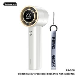 Quạt cầm tay tốc độ cao REMAX tích hợp màn hình turbocharged handheld high-spe…