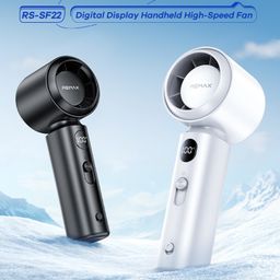 Quạt cầm tay kỹ thuật số REMAX RS-SF22 động cơ Turbo 4 cánh quạt 199 tốc độ, d…
