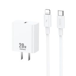 Bộ sạc REMAX RP-U5 Prime II Series 20W PD + Bộ cáp dữ liệu sạc nhanh 1m