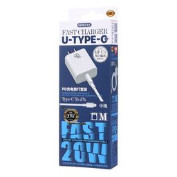 Bộ sạc REMAX RP-U5 Prime II Series 20W PD + Bộ cáp dữ liệu sạc nhanh 1m