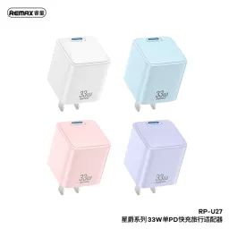 Củ Sạc Nhanh 33W Remax RP-U27 1 Cổng Type C Sử Dụng Công Nghệ GaN Chống Cháy Nổ