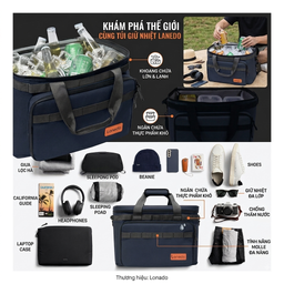Túi giữ nhiệt đựng đồ hãng LANEDO, đi camping , bảo quản lạnh đồ uống LISA-1 b…