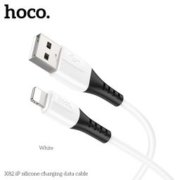 Cáp sạc silicone Hoco X82 2.4A/3A truyền dữ liệu ổn định, dây dài 1M.