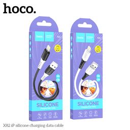 Cáp sạc silicone Hoco X82 2.4A/3A truyền dữ liệu ổn định, dây dài 1M.