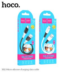 Cáp sạc silicone Hoco X82 2.4A/3A truyền dữ liệu ổn định, dây dài 1M.