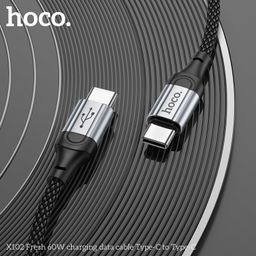 Cáp sạc nhanh HOCO X102 PD27W/60W sạc nhanh dây bện NYLON, chống đứt, độ bền b…