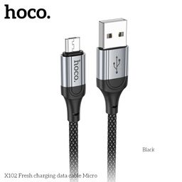 Cáp sạc nhanh truyền dữ liệu Hoco X102 2.4A 1m bền bỉ, chống gãy gập