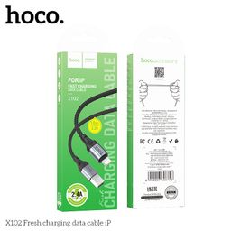Cáp sạc nhanh truyền dữ liệu Hoco X102 2.4A 1m bền bỉ, chống gãy gập