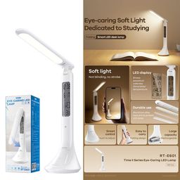 Đèn Học Chống Cận Để Bàn Đa Năng Thông Minh Remax RT-E601 xoay 360 độ tiện lợi.
