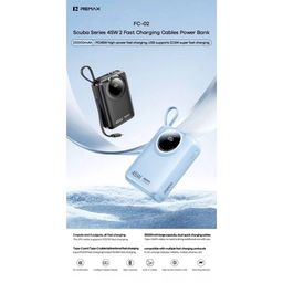 Pin Sạc Dự Phòng REMAX FC-02 20000mAh 45W PD Sạc Nhanh – Tích Hợp 2 Cáp Sạc –…