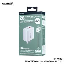 Bộ sạc nhanh Remax Kiddy Series RP-U120 1 Cổng USB 1 Cổng Type C Sạc Nhanh 20W