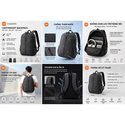 Balo Xiaomi Lightweight backpack, chống nước, siêu nhẹ