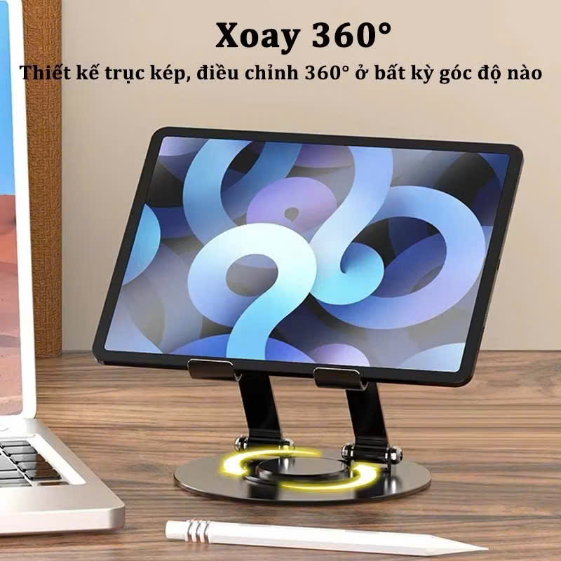 Giá Đỡ iPad Kim Loại Xoay 360 Độ P2