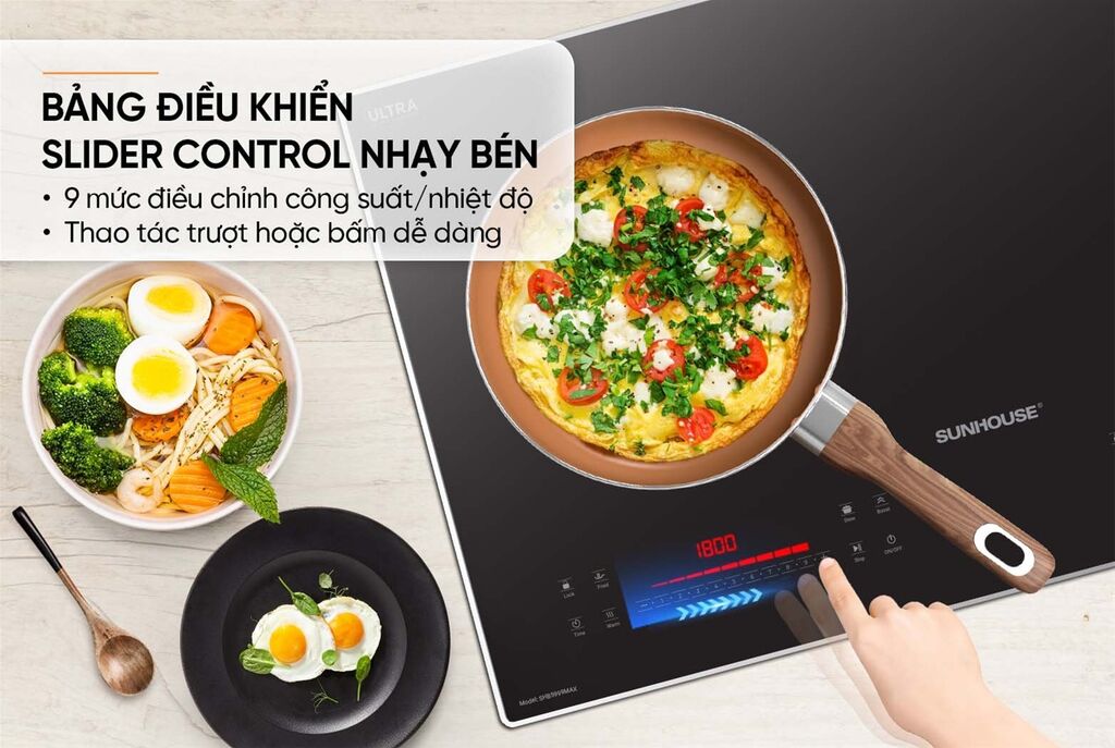 Bếp từ đôi sunhouse SHB5999max (mẫu mới nhất tháng 9-2024) - Ảnh 5