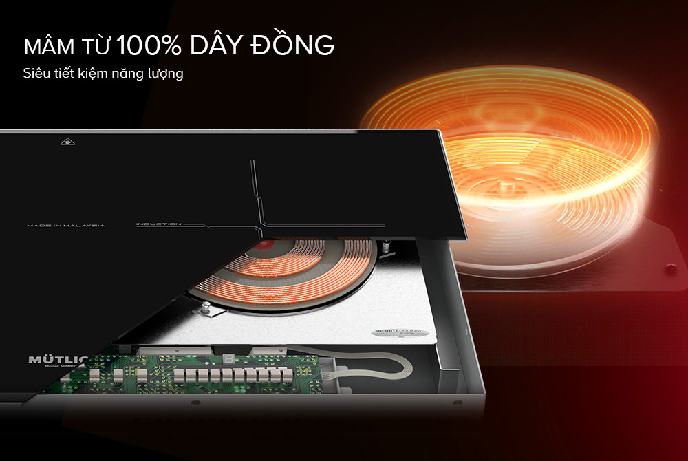 BẾP ĐÔI ĐIỆN TỪ MUTLICH MIM8118PRO, Bếp từ đôi MUTLICK  - Ảnh 3