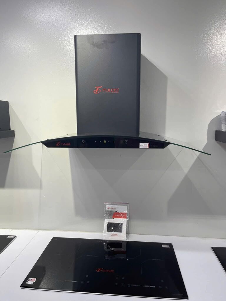 FC-JP1004A7 | MÁY HÚT MÙI KÍNH CONG MÀU ĐEN CAO CẤP FULCO - Ảnh 5